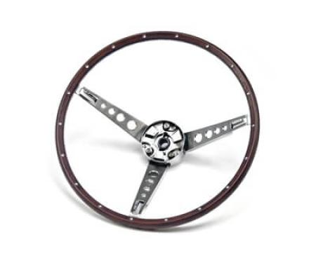 Scott Drake 1967 Ford Mustang Deluxe Steering Wheel Assembly (Woodgrain) C7OZ-3600-NK