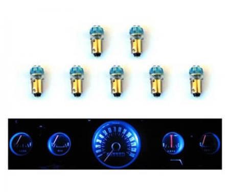 Scott Drake 1965-1966 Ford Mustang Instrument Panel LED Light Bulb Set, 5-Gauge Cluster SD-66-GA-BL