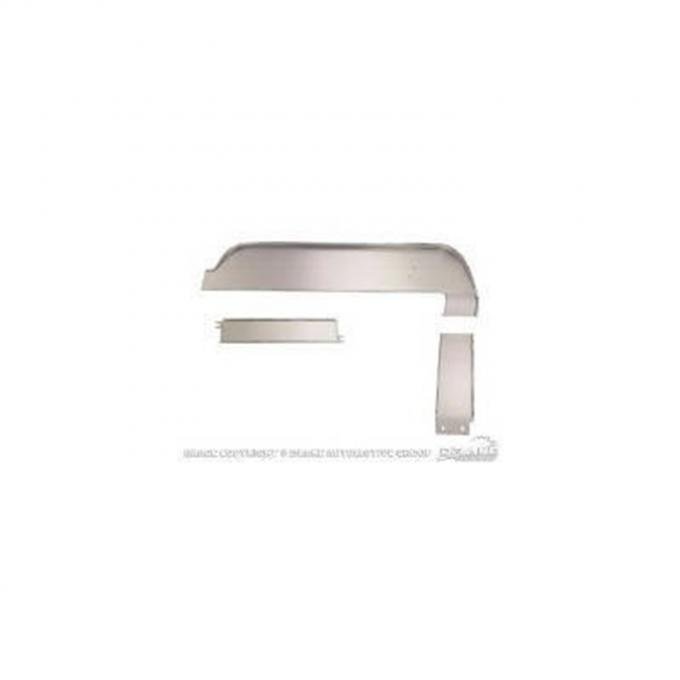 Scott Drake 1967 Ford Mustang Deluxe Dash Trim Panels ,Aluminum, 3 Piece Set C7ZZ-6504410-KR
