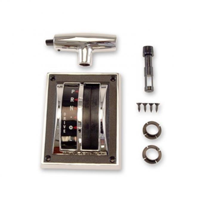 Scott Drake 1964-1966 Ford Mustang Shifter Bezel & Knob Kit KIT-TRN-1