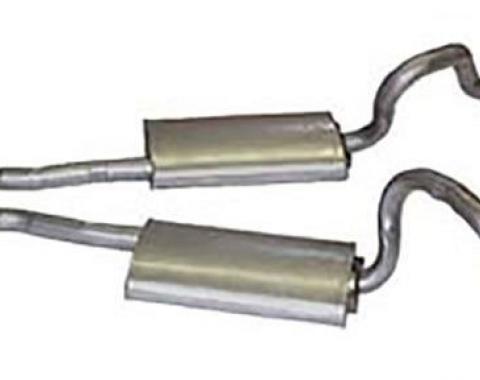 Scott Drake 1971-73 Mustang Exhaust (Mach1 Dual Exhaust Sys 2.25", Requires Mach1 Tips) D1ZZ-5257-TRK