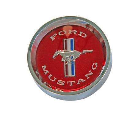 Scott Drake 1965-1966 Ford Mustang Center Cap for Styled Steel Hubcaps, Red C5ZZ-1130-WL