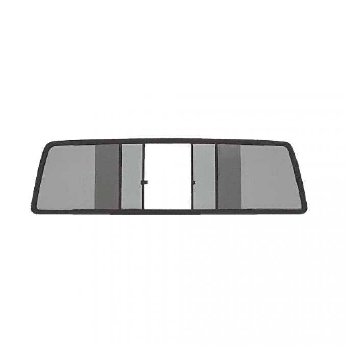 CRL Duo-Vent Four Panel Slider with Solar Glass for 1967-1972 Ford Truck