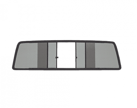 CRL Duo-Vent Four Panel Slider with Solar Glass for 1967-1972 Ford Truck