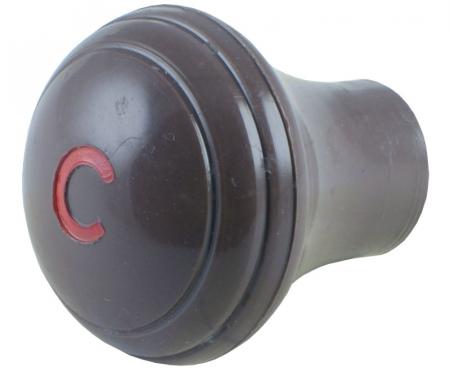 Dennis Carpenter Choke Knob - Chocolate - 1946 Ford Car   51A-9703-A