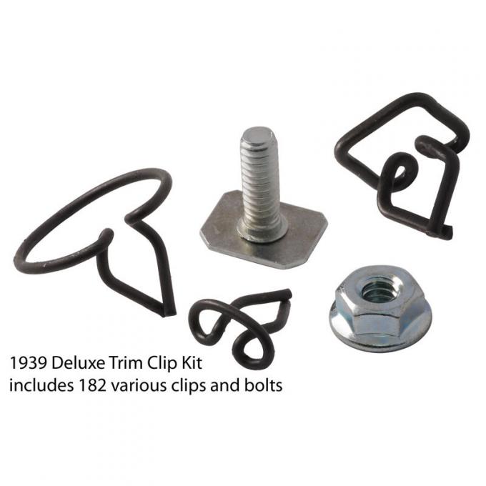Dennis Carpenter Body Trim Clip Kit - Deluxe - 1939 Ford Car 91A-20000-B
