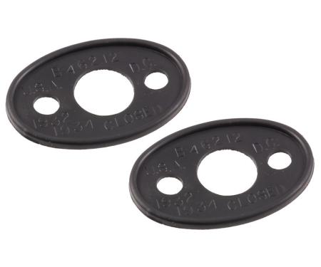 Dennis Carpenter Outside Door Handle Pads - 1932-36 Ford Truck, 1932-34 Ford Car B-7022428