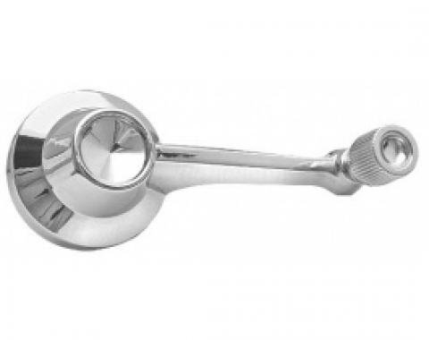 Ford Thunderbird Quarter Window Crank Handle, Chrome Handle & Knob, Includes Set Screw, 1964-66