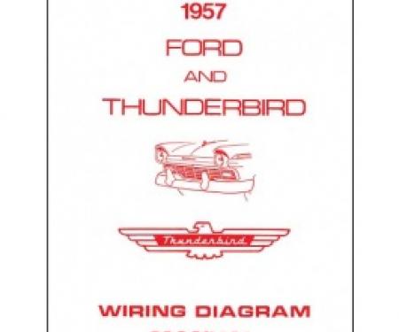 Thunderbird Wiring Diagram Manual, 8 Pages, 1957
