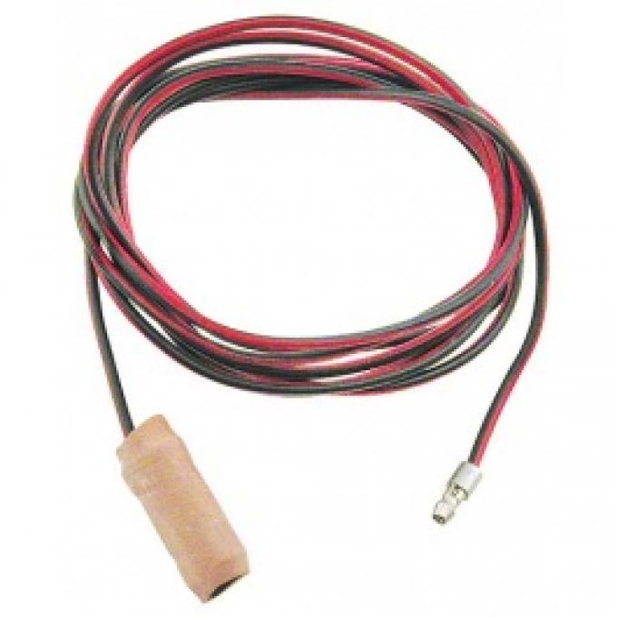 Ford Thunderbird Back-Up Light Wire, 1 PVC Wire, Black & Red, 66 Long, 1955