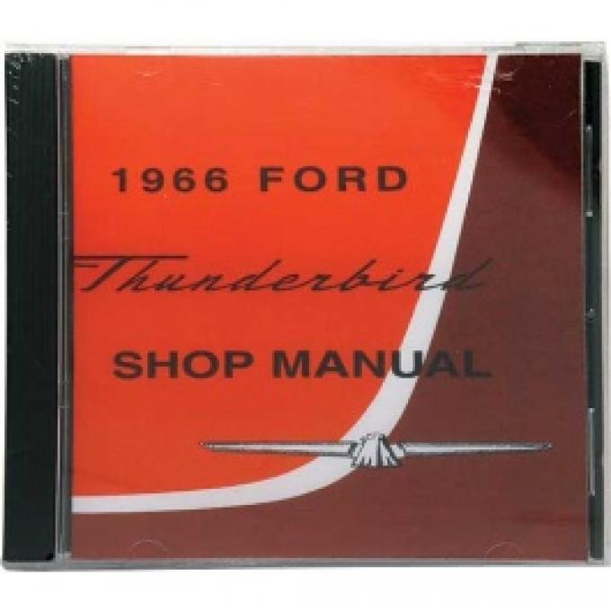 Shop Manual CD, Thunderbird, Requires Windows To Use, 1966