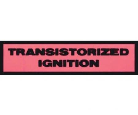 Ford Thunderbird Transistorized Ignition Distributor Decal, 1964-66