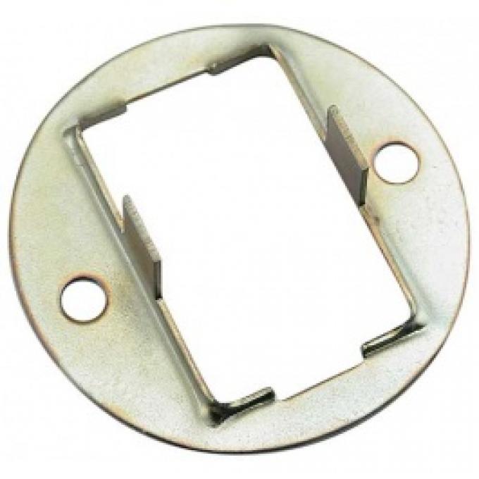 Ford Thunderbird Power Window Switch Backing Plate, Right, Cadmium Plated, For Single Switch, 1955-57