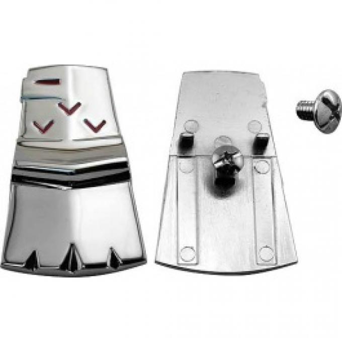 Ford Thunderbird Trunk Lock Key Hole Cover, Chrome, Coupe, 1960
