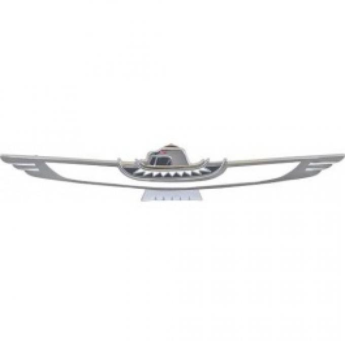 Ford Thunderbird Trunk Lock Ornament Assembly, Chrome, Includes Base & Cover, Convertible, 1961-63