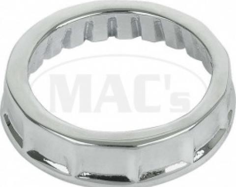 Ford Thunderbird Dash Bezel, Inner, Turn Signal Indicator, Polished Stainless Steel, 1955-56