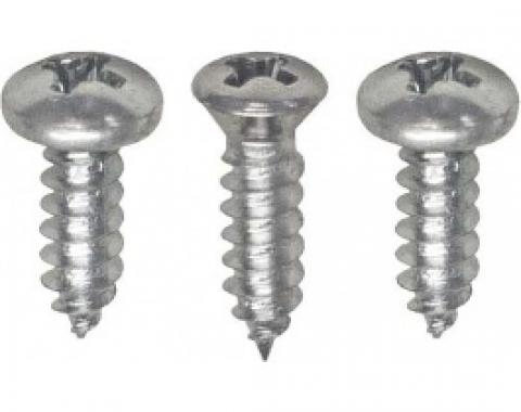 Ford Thunderbird Lower Dash Trim Screw Set, Left, 1964-66