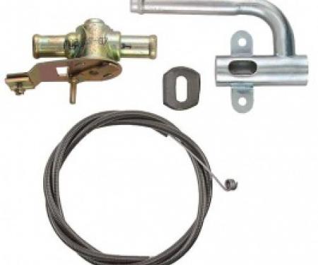 Ford Thunderbird Heater Hot Water Control Valve Kit, 1958-60