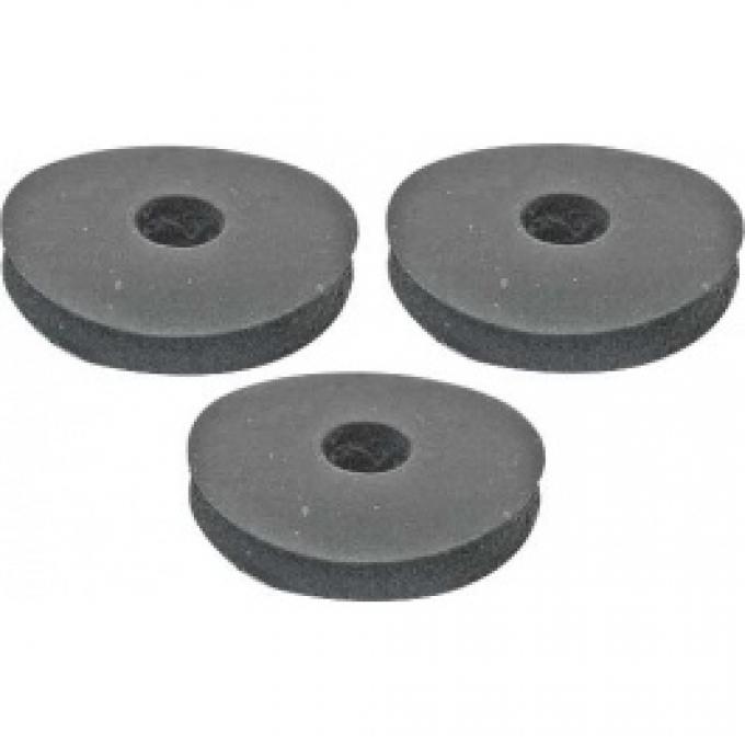 Ford Thunderbird Battery Hold-down Rubber Washer Set, 3 Pieces, 1956-57