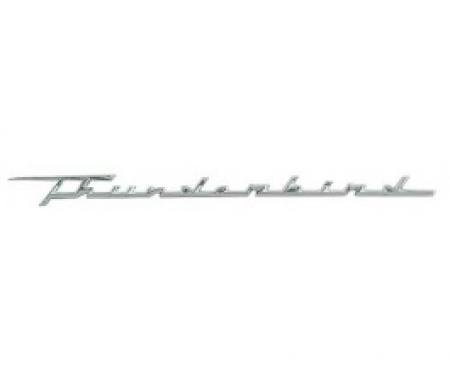 Ford Thunderbird Front Fender Nameplate, Thunderbird, Chrome, 1957-59