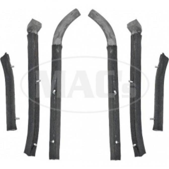 Ford Thunderbird Soft Top Partial Seal Kit, 6 Pieces Needed To Seal Over Both Doors, 1955-57