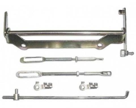 Ford Thunderbird Carburetor Linkage Rod Kit, 4 Pieces, 390 V8 With 3X2 Barrel Carbs, 1962-63