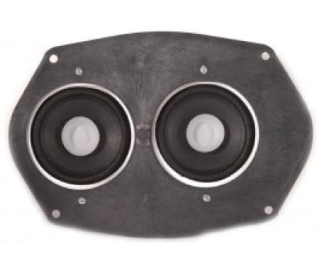 Ken Harrison Speaker Assembly, w/ Dual 3.5 Speakers, 55-57 Thunderbird
