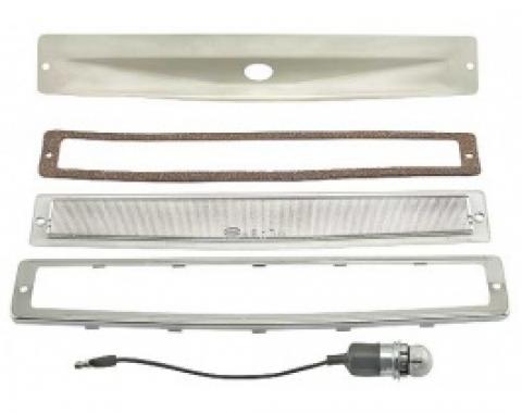 Ford Thunderbird Rear License Plate Light Assembly, 12 Volt, 1957