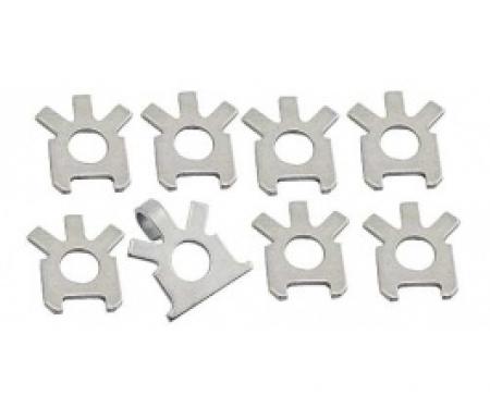 Ford Thunderbird Exhaust Manifold Lock Tab Set, 8 Pieces, Right, 352 & 390 V8, 1958-62