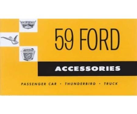 Accessories Brochure, Thunderbird, Full Size Car & Truck, 1959
