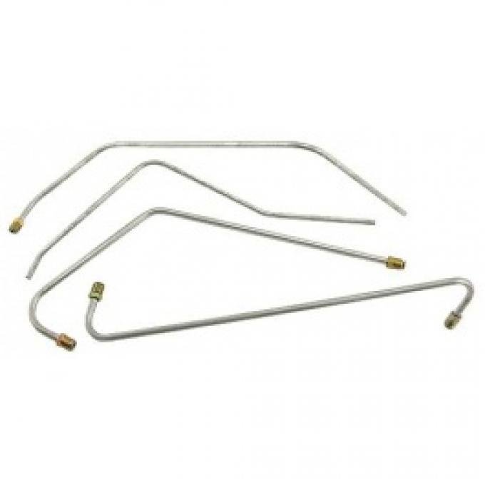 Ford Thunderbird Fuel & Vacuum Line Set, 4 Piece Set, Stainless Steel, 1956