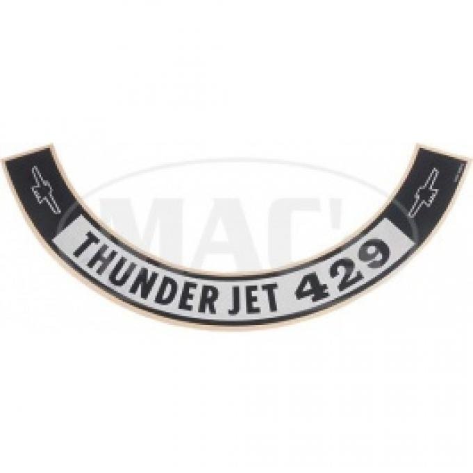 1968 ThunderJet 429 Air Cleaner Decal