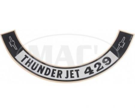 1968 ThunderJet 429 Air Cleaner Decal