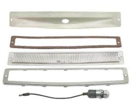 Ford Thunderbird Rear License Plate Light Assembly, 12 Volt, 1957