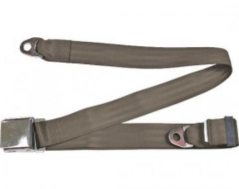 Seatbelt Solutions 1949-1979 Ford | Mercury Lap Belt, 74" with Chrome Lift Latch 1800743008 | Medium Beige