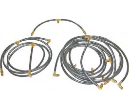 Ford Thunderbird Convertible Top Hose Set, 5 Pieces, For 1-3/4 Diameter Trunk Lid Lift Cylinders, Late 1962 & 1963