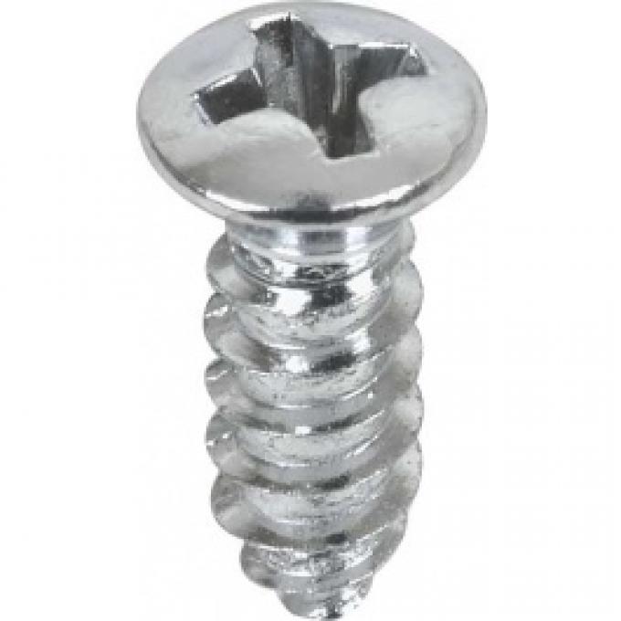 Ford Thunderbird Exterior A-Pillar Windshield Weatherstrip Retainer Screw Set, Convertible, 1961-63