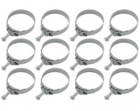 Ford Thunderbird Heater Hose Clamp Set, Tower Type, 12 Pieces, 1962-66