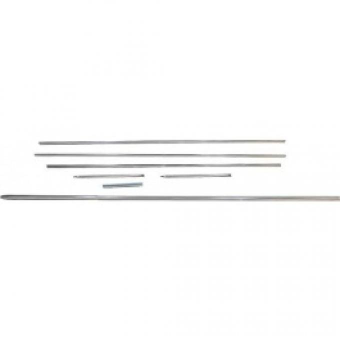 Ford Thunderbird Body Side Moulding Kit, 8 Pieces, Stainless Steel, 1965