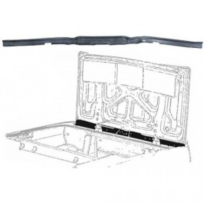 Ford Thunderbird Lower Back Panel Splash Shields, To Rear Bumper, With Metal Insert, Convertible, 1964-66