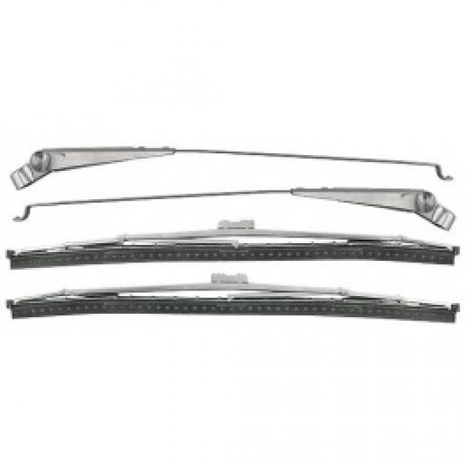 Ford Thunderbird Windshield Wiper Arm & Blade Kit, 1955