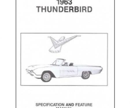 Thunderbird Facts & Features Manual, 22 Pages, 1963