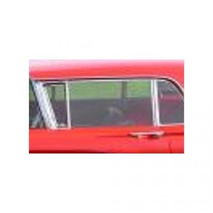 Door glass - 58-60 Ford Thunderbird - Light grey, light smoke