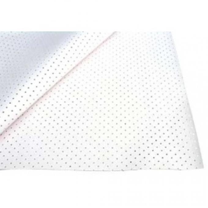 Ford Thunderbird Headliner, Perforated Vinyl, White, 1964-66