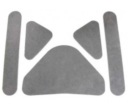 Ford Thunderbird Hood Insulation Pad Set, Die-Cut Fiberglass, 5 Pieces, 1961-63