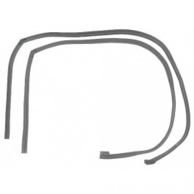 Ford Thunderbird Roof Side Rail Seals, Right & Left, Coupe Except Body Styles 63C & 63D, 1964-66