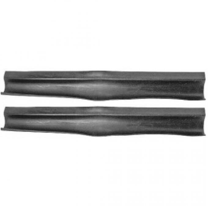 Ford Thunderbird Radiator Support To Hood Seals, Rubber, Sold As A Pair, 1958-60