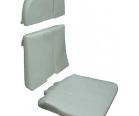 Ford Thunderbird Molded Bucket Seat Foam, 3 Piece Set, Reclining Passenger Seat, 1964-65