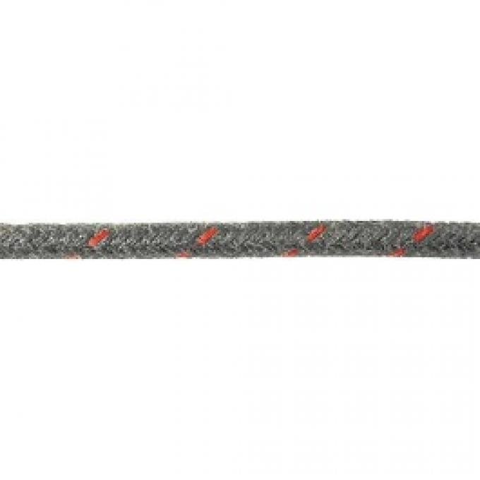 Bulk Wire, #16 Cloth Covered Primary Wire, Black With Red Tracer, Sold By The Foot