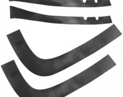 Ford Thunderbird Splash Shield Seal Set, 4 Pieces, 1958-60